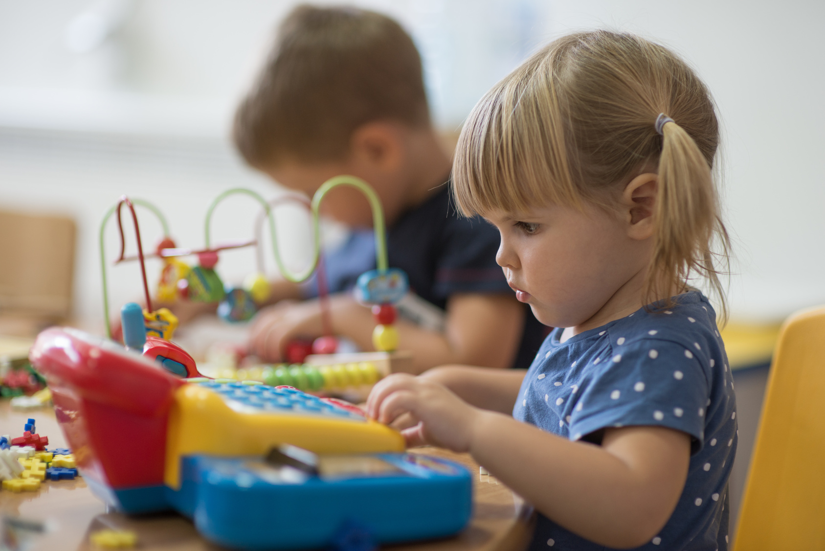 Lernen und Spielen im Kindergarten